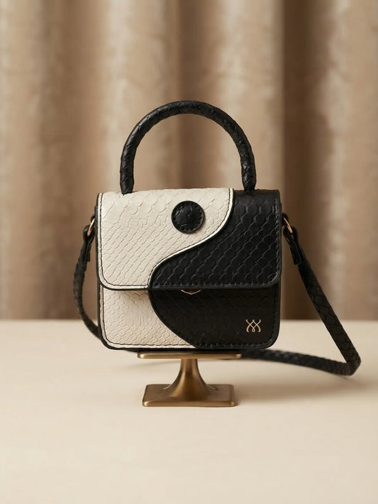 Mini bolso bicolor