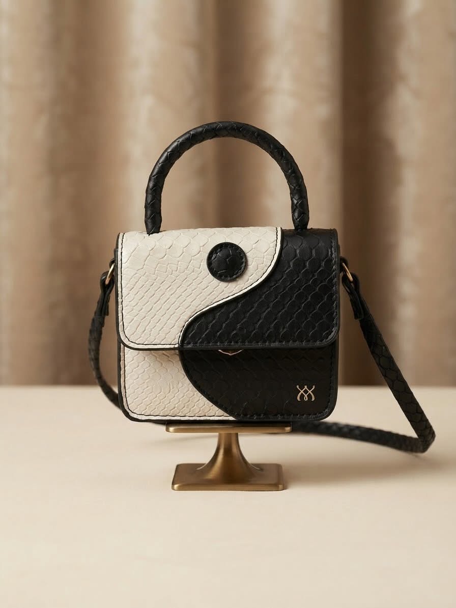 Mini bolso bicolor