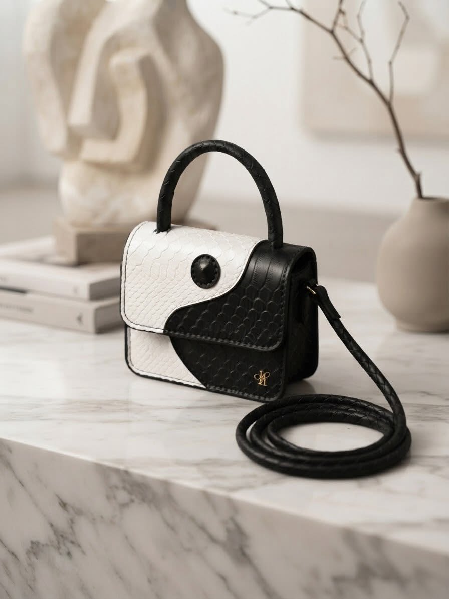 Mini bolso bicolor