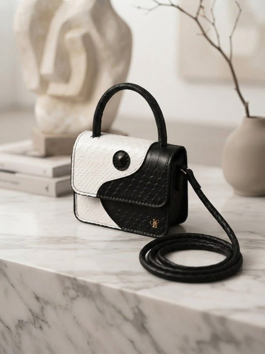 Mini bolso bicolor