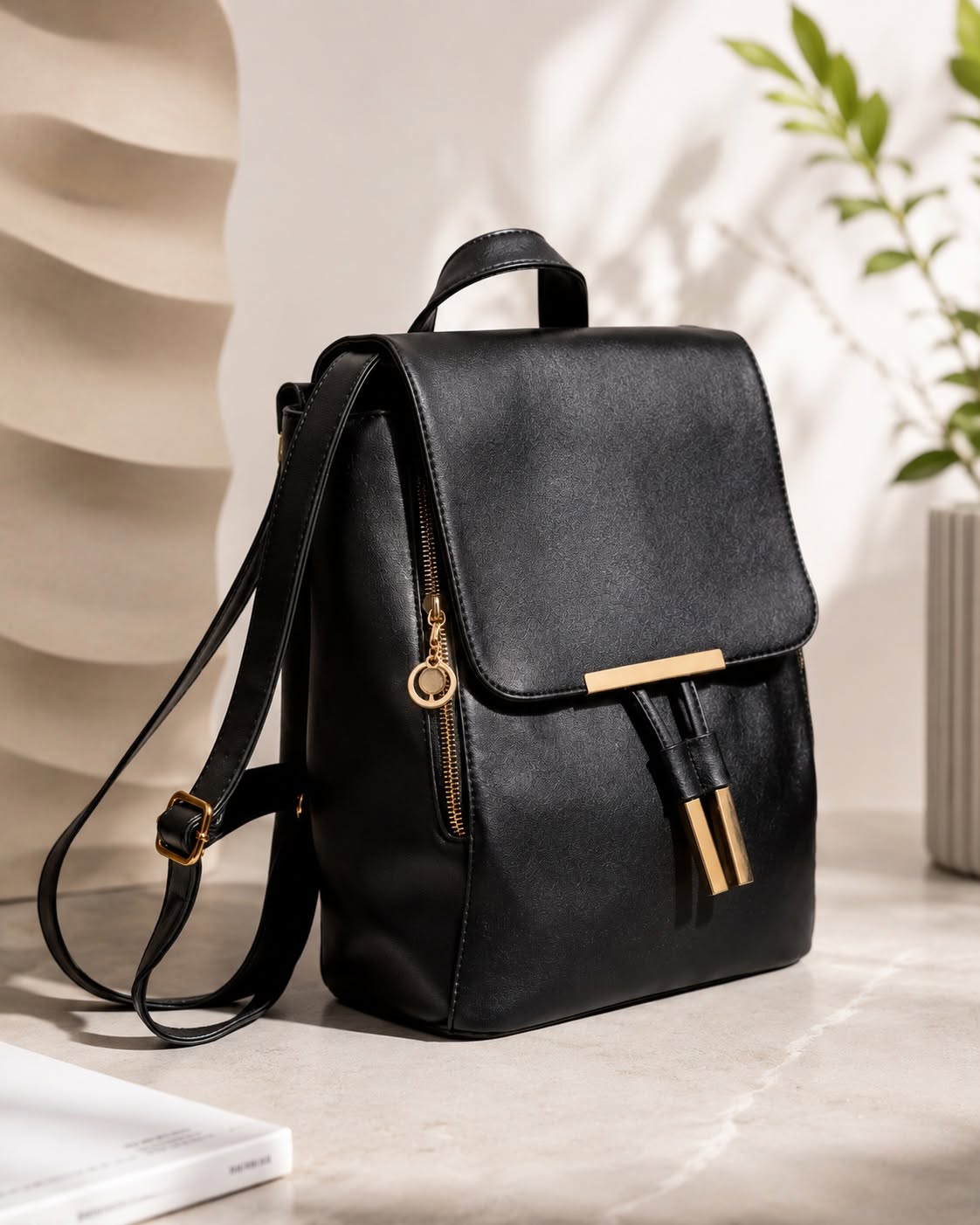 Mochila, bolso mujer de cuero